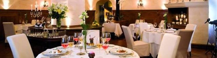 Innenraum des Restaurants "Schwarzer Hahn" in Deidesheim