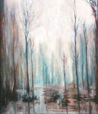 Rheinwald bei Hochwasser